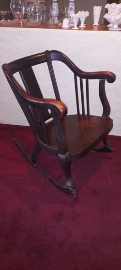 Wooden Rocking Chair $25