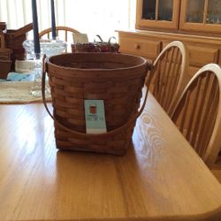 Longaberger  9 Inch Measuring. Basket.   Signed 1990