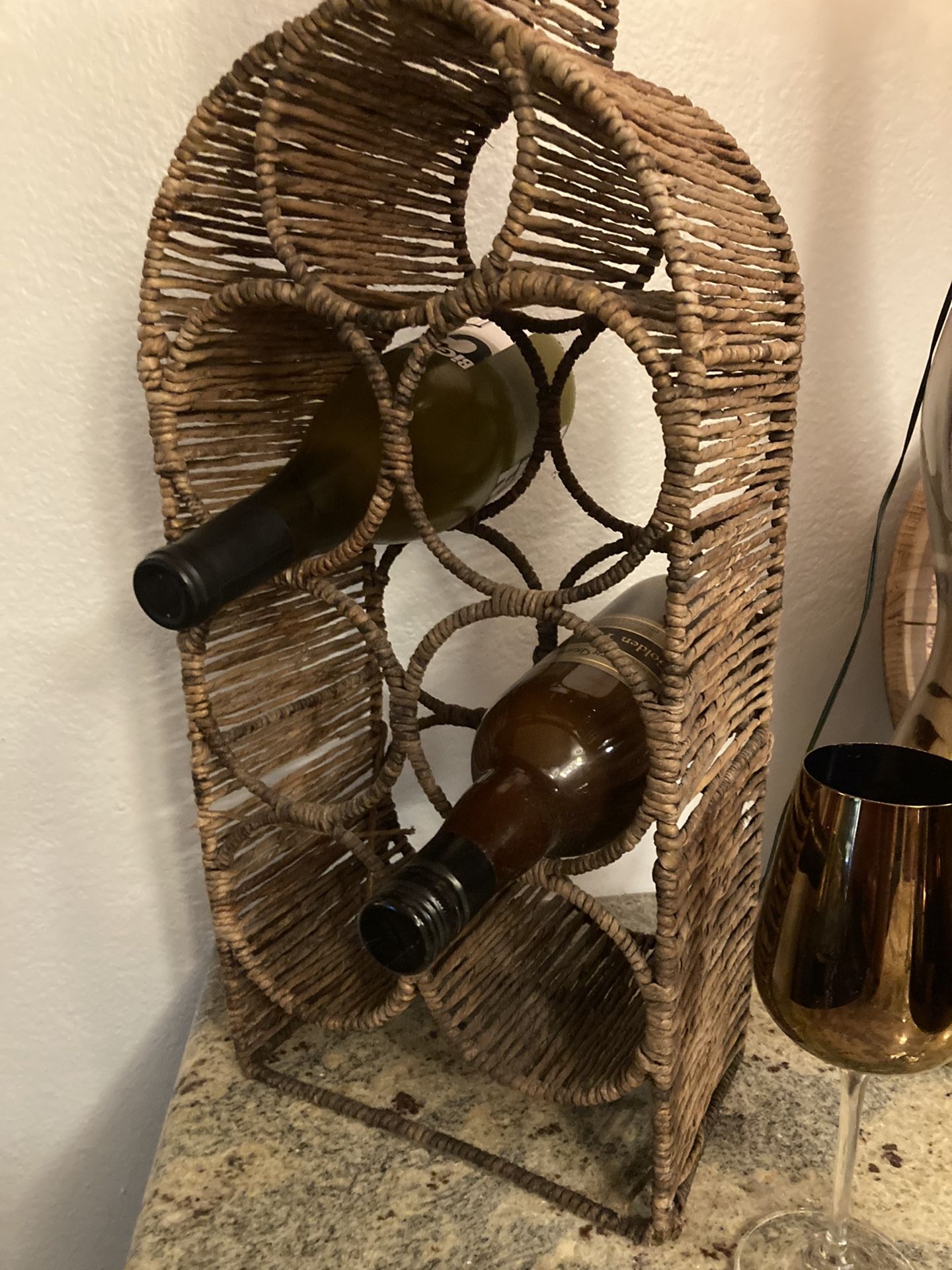 Wicker Wine Rack
