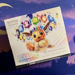 Prismatic Evolutions Pokémon Center Elite Trainer Box (ETB) Pokémon TCG