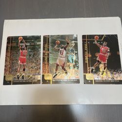 Set of 3 Michael Jordan Cards