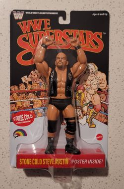 LJN WWE Superstars Series 2 Stone Cold Steve Austin – Black Card - In Hand NEW