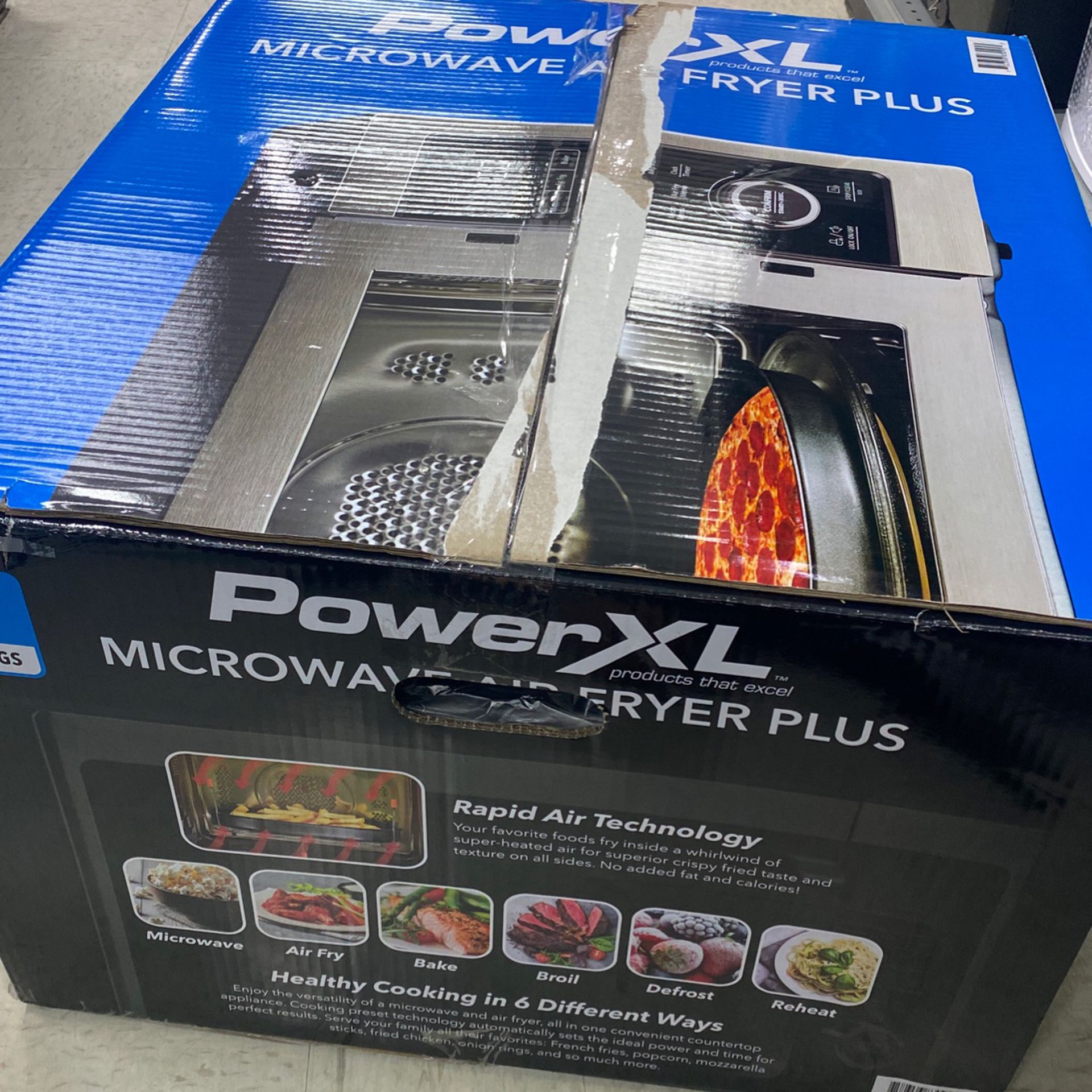 PowerXL Grill Air Fryer Combo Plus, Indoor Grill / Air Fryer, Stainless  Steel for Sale in Austin, TX - OfferUp
