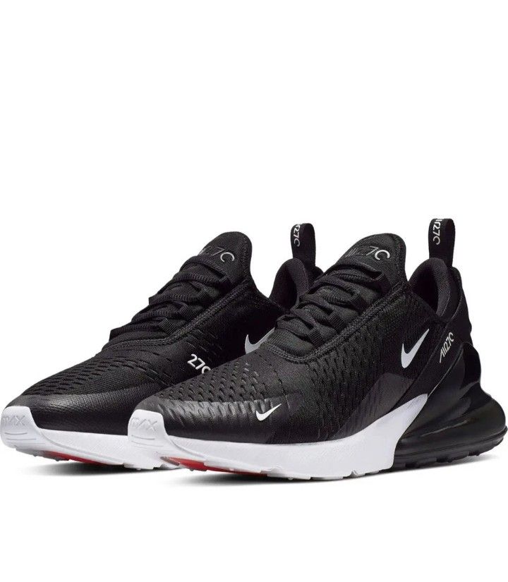 NIKE Men’s Air Max 270 Sneakers Black / White /Red Size 13