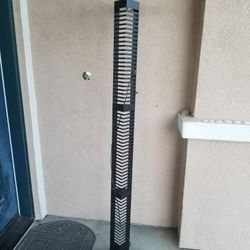 Vintage Retro Halogen CD Tower Metal Lamp. 65 CD Case Capacity 