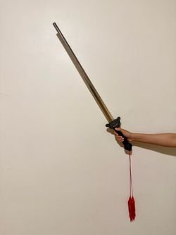 Retractable Tai Chi Practice Sword with Tassel - 35 inch| Halloween Cosplay Prop
