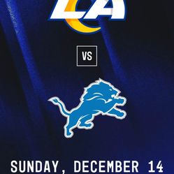 Rams Vs Lions