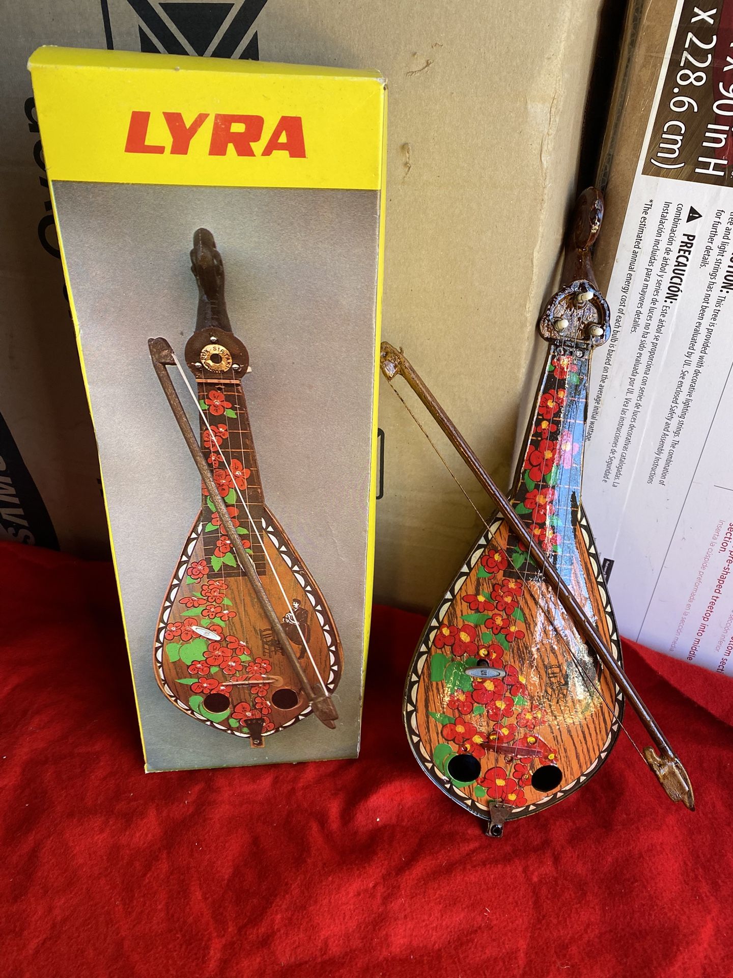 17 Inch Greek Crete Pentozalis Lyra Musical Box Imported From Greece