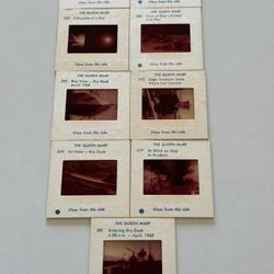 9 Vtg Slides Of The Queen Mary 1968