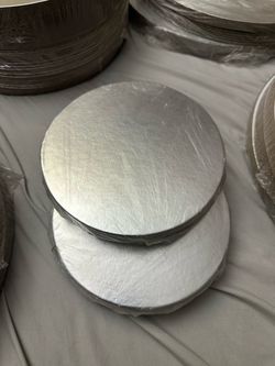 brand new silver foil 6in silver cake board (20pcs)