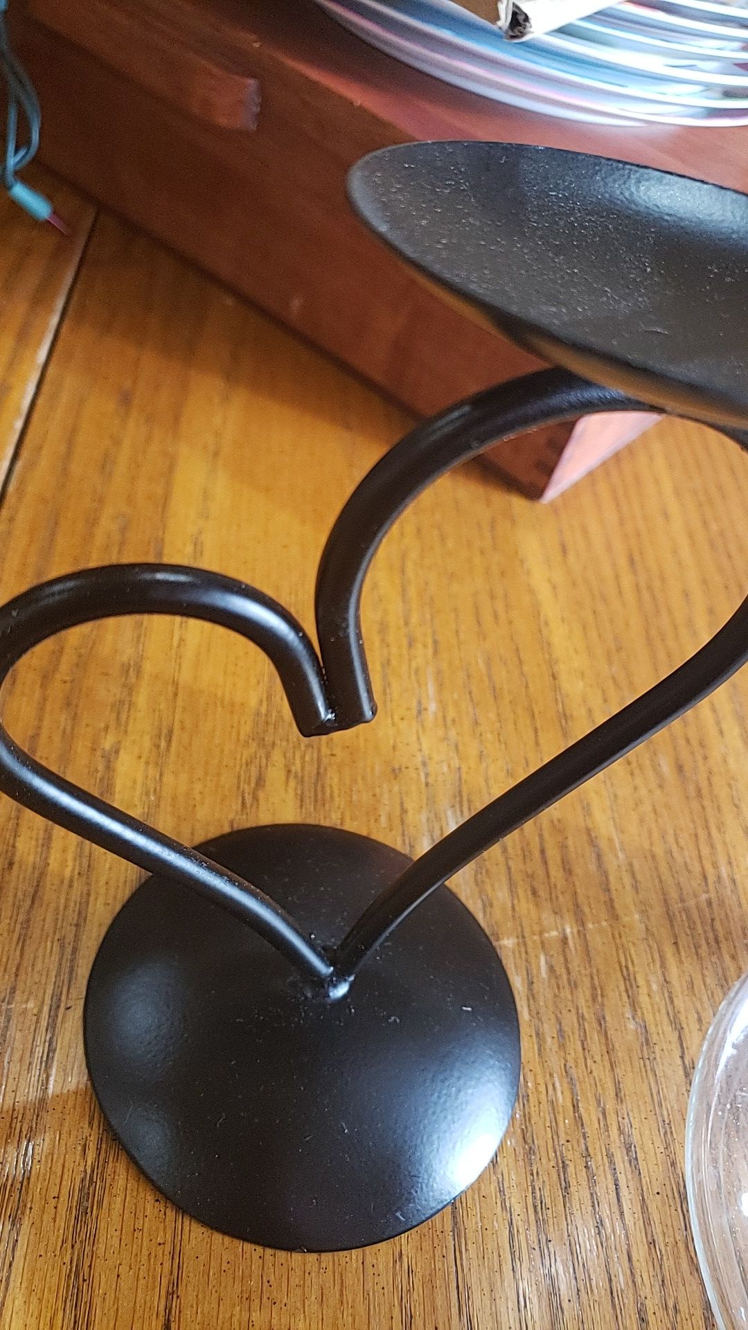 Heart holder candle flat or keys holder