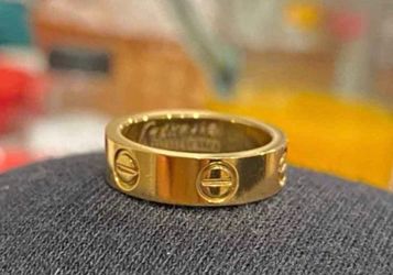 🔩⚜️ Love Ring 18k Gold Plated Finish Size 6,7,10 Available ⚜️🔩