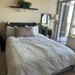 Queen Storage Bed With LED lights 