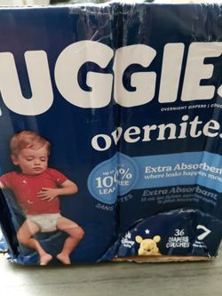 Huggies Overnites Size 7 Diapers 36 Count