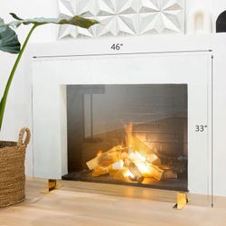 Fireplace Screen Guard Tempered Glass