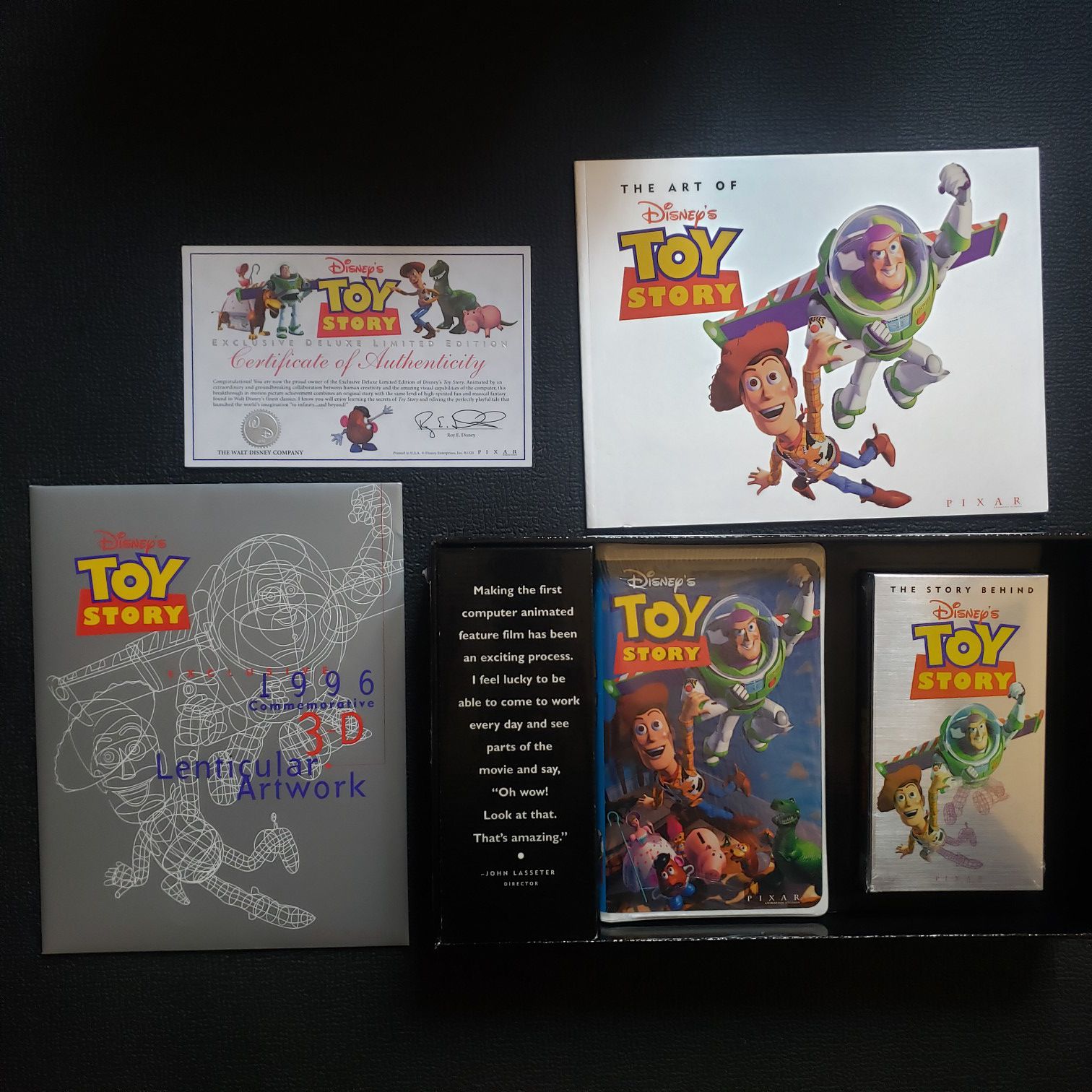 Vintage Toy Story Exclusive Deluxe Video Edition Collectible Set Book Art