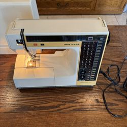 New Home Memory Craft 6000 Embroidery Sewing Machine Japan Nice Used W/ Case