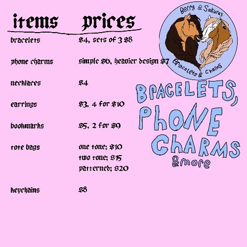 Bracelets, Phone Charms And More