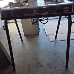 Portable Double Burner Stove Propane Camping 