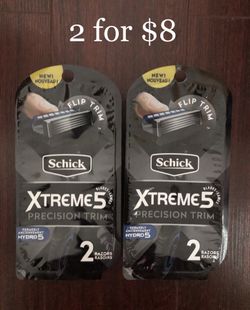 Schick Xtreme 5 Razors 2 for $8 or $5 each
