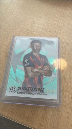 Numbered Lamine yamal Ultimate stage 122/199 trading soccer Futbol card