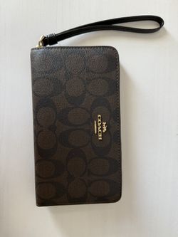 Coach Long Zip Around Wallet 