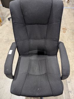Comfortable Black Fabric High-Back Office Chair