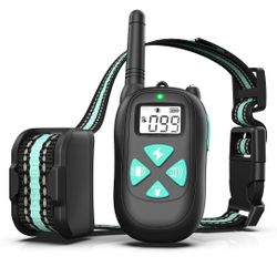 BESTHING Dog Training Collar - Rechargeable Dog Shock Collar 3 Training Modes, Beep, Vibration and Shock, 100% Waterproof, Up to 1000Ft Remote Range D