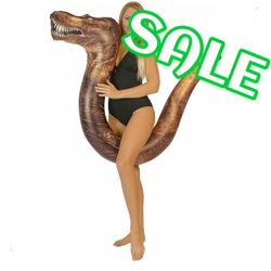 🆕Pool Candy T Rex Large Inflatable Ride On Pool Noodle Beach Float NEW