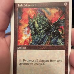 Jade Manolith Magic Card