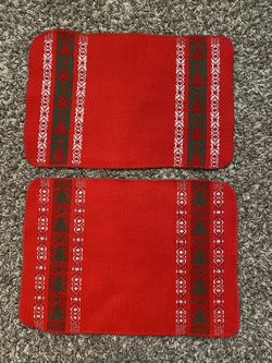 Christmas Placemats (set of two) 18” by 13”