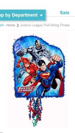 Justice League Piñata (with Superman, Batman, Aquaman, the Flash, & Green Lantern Super Heroes)