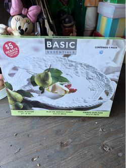 Large white serving dish