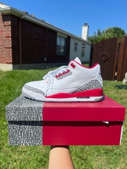Jordan 3 cardinal size 9
