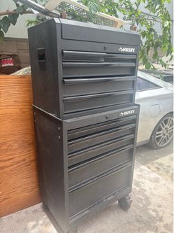 Husky 27 in. W 11-Drawer Tool Chest and Cabinet Combo
