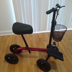Tuffcare Seated Knee Scooter With All Terrain Tires