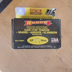 ARROW
T30 STAPLES
INDUSTRIAL PACK #5,040