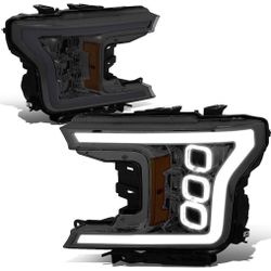 LA Zona Auto Parts 18 19 and 20 Ford F-150 DRL LED Sequential Headlights Luces Micas Calaveras faros Luz Light 