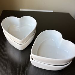  NEW Heart Shaped Ceramic Bowls (4-Pc) – Valentine Deal $23.99 – Save Now!