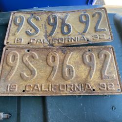 Vintage Collectible License Plates