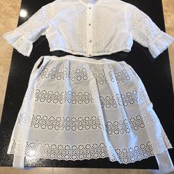 Vintage Dirndl Blouse And Apron