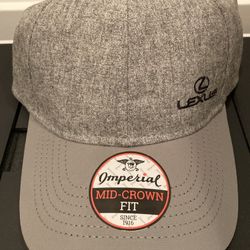 *BNWT Genuine Lexus Real Wool Mix Luxury Baseball Cap W/Leather Detail