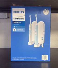 Philips sonicare optimal clean pair of toothbrush’s