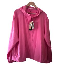 Nike Women's Hot Pink Hooded Windbreaker Jacket