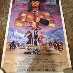 CONAN THE DESTROYER MOVIE POSTER 27x41 ADVANCE STYLE 1984
