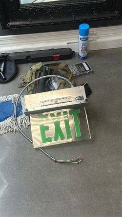 Exit sign
