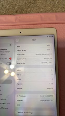 iPad Air 3 generation 64gb