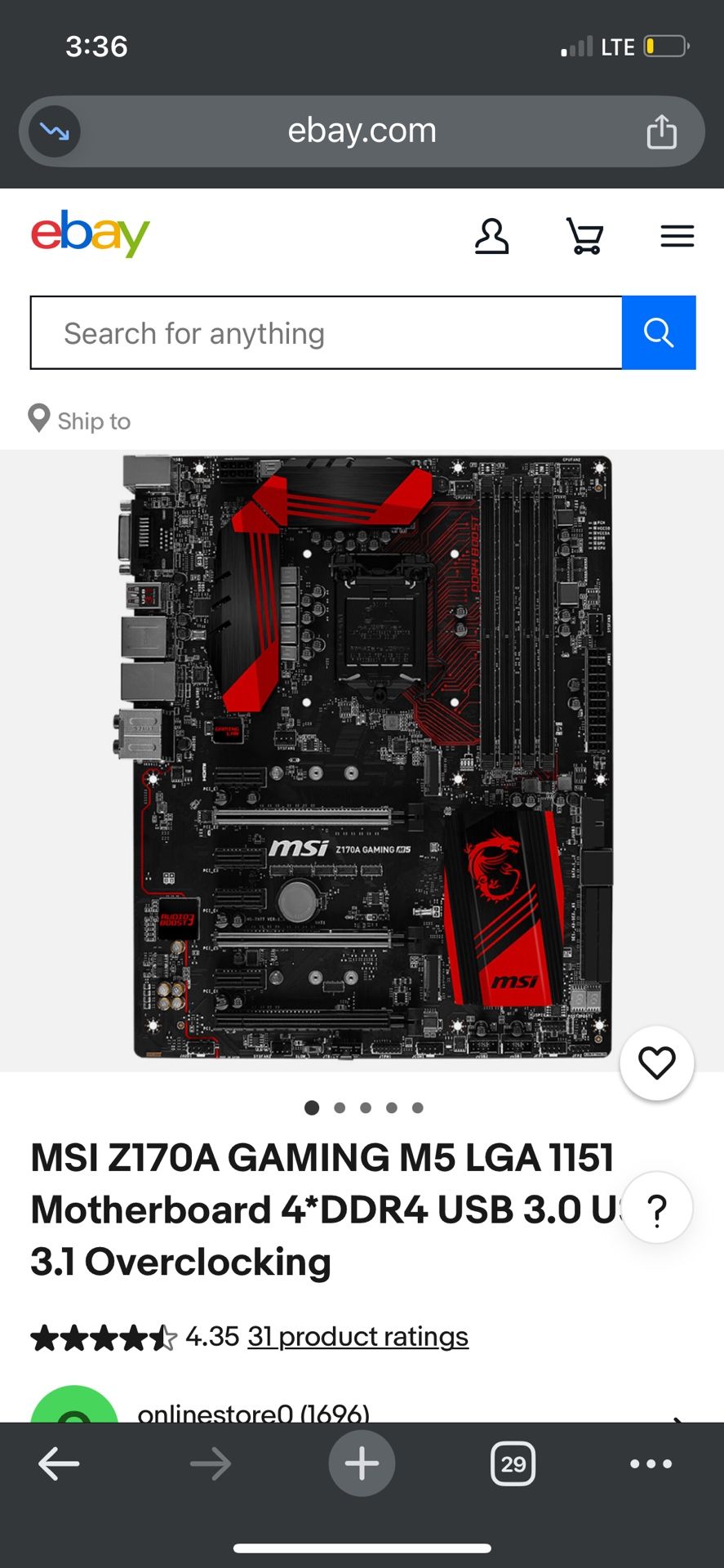 msi motherboard