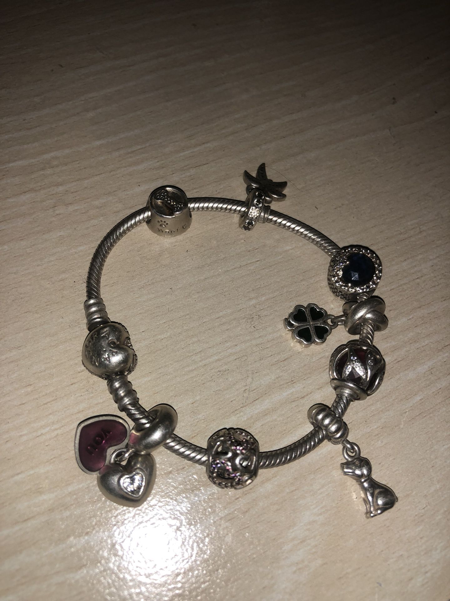 Pandora Bracelet with 8 charms