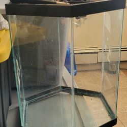 25 Gallon Octagon Fish Tank w/ ass.
